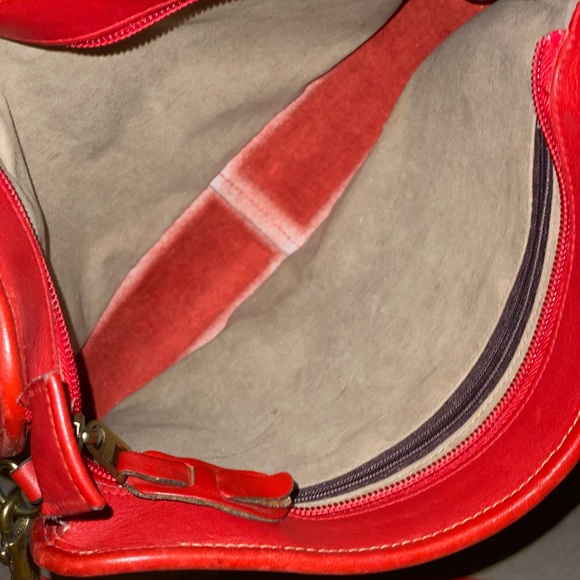 Dorcelle Vintage Red Leather Crossbody Bag $75 OBO - Picture 7 of 7